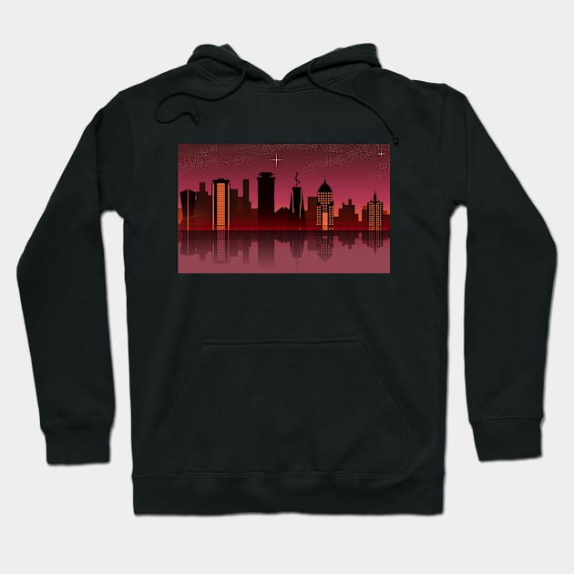 Nairobi Skyline Hoodie by MarciLustra